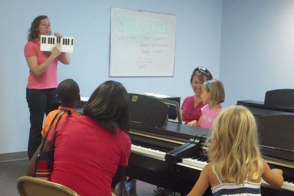 group piano lessons kids and parents